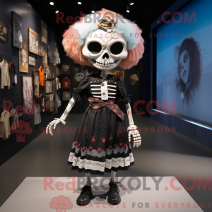 Mascot character of a Skull...