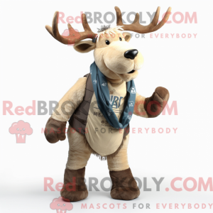 Mascot character of a Beige...