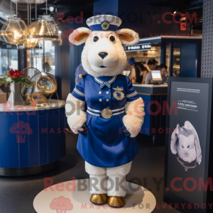 Maskotkarakter av en Navy...
