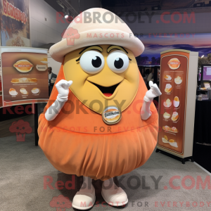 Mascot character of a Peach...
