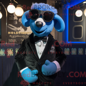 Mascot character of a Blue...