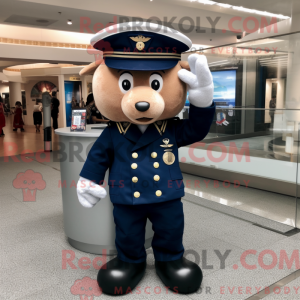 Mascot character of a Navy...