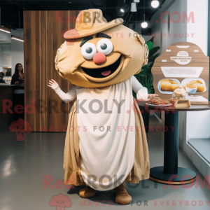 Maskotkarakter av en Tan...