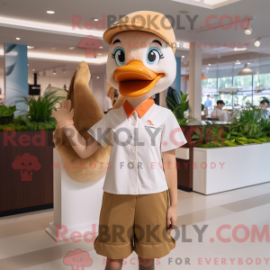 Mascot karakter van een Tan...