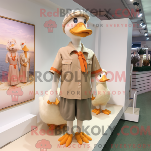 Mascot karakter van een Tan...