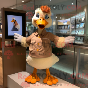 Mascot karakter van een Tan...