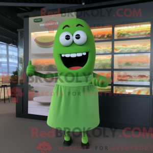 Mascot character of a Green...