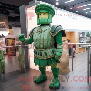 Mascot character of a Green...