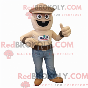 Postava maskota béžových...