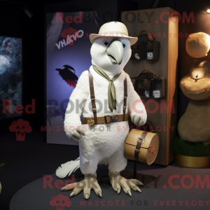 Mascot character of a White...