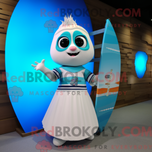 Mascot character of a White...