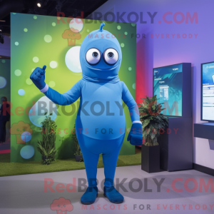 Mascot character of a Blue...