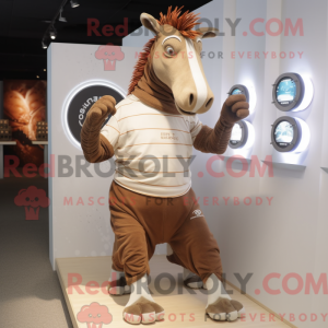 Mascot karakter van een...
