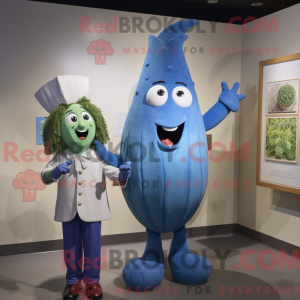 Mascot character of a Blue...
