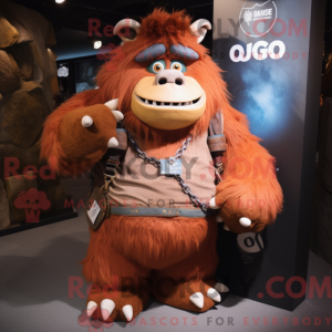 Maskot karakter af en Rust...