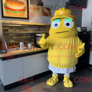 Mascottefiguur van een...