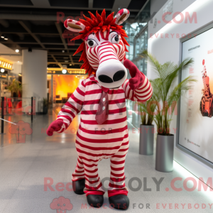 Mascot character of a Red...