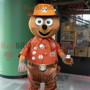 Mascot character of a Rust...