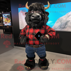 Mascot character of a Black...