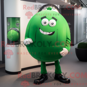 Mascot character of a Green...