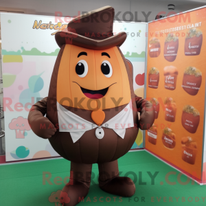 Mascot character of a Peach...
