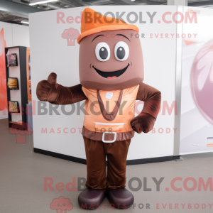Mascot character of a Peach...