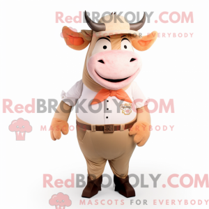 Mascot character of a Peach...