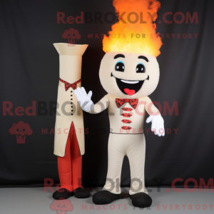 Mascot character of a Cream...
