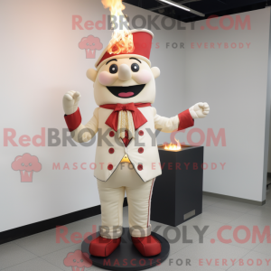 Mascottefiguur van een...