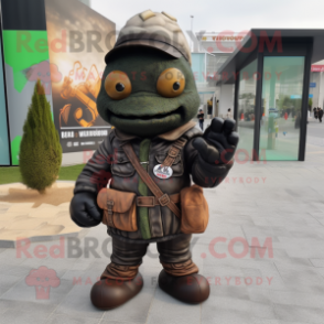nan Grenade mascot costume character dressed with a Leather Jacket and Messenger bags