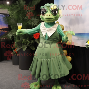 Mascot character of a Olive...