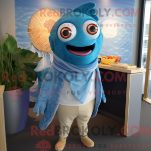 Personaje mascota de Blue...