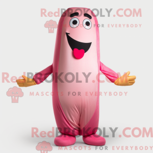 Mascot character of a Pink...