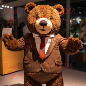 Brown Teddy Bear mascotte...