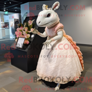 Mascot character of a Peach...