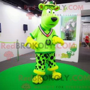 Mascot character of a Lime...