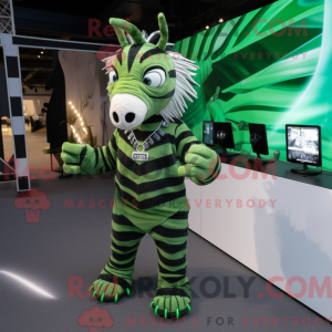 Mascot character of a Green...