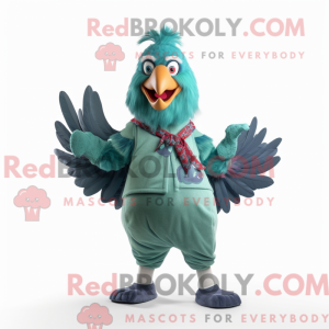 Mascot character of a Teal...