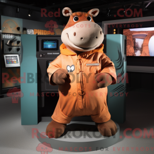 Mascot karakter van een...