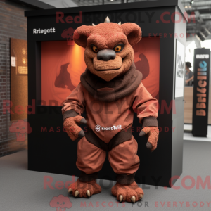 Mascot character of a Rust...
