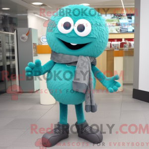 Mascot character of a Teal...