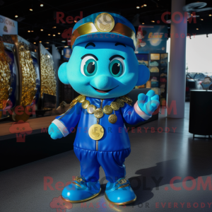Postava maskota Blue Pot Of...