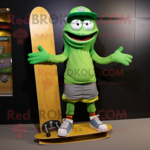 Green Skateboard mascotte...