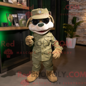 Mascot character of a Beige...