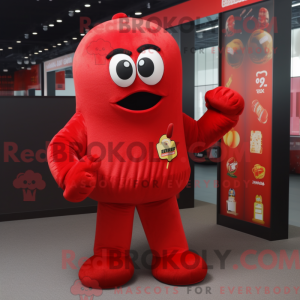 Mascot character of a Red...