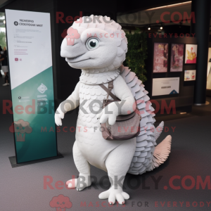 Maskot karakter af en hvid...