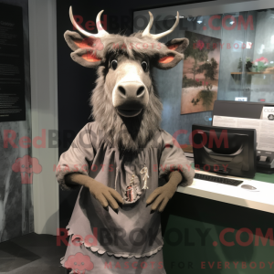 Maskottchen eines grauen...