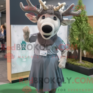 Mascot character of a Gray...