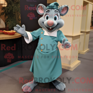 Mascot character of a Teal...