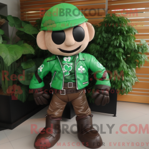 Mascot character of a Green...